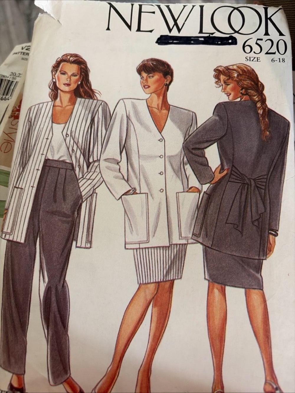 Simplicity New Look 6520 Vintage Sewing Pattern Ladies Cut To A Size 12